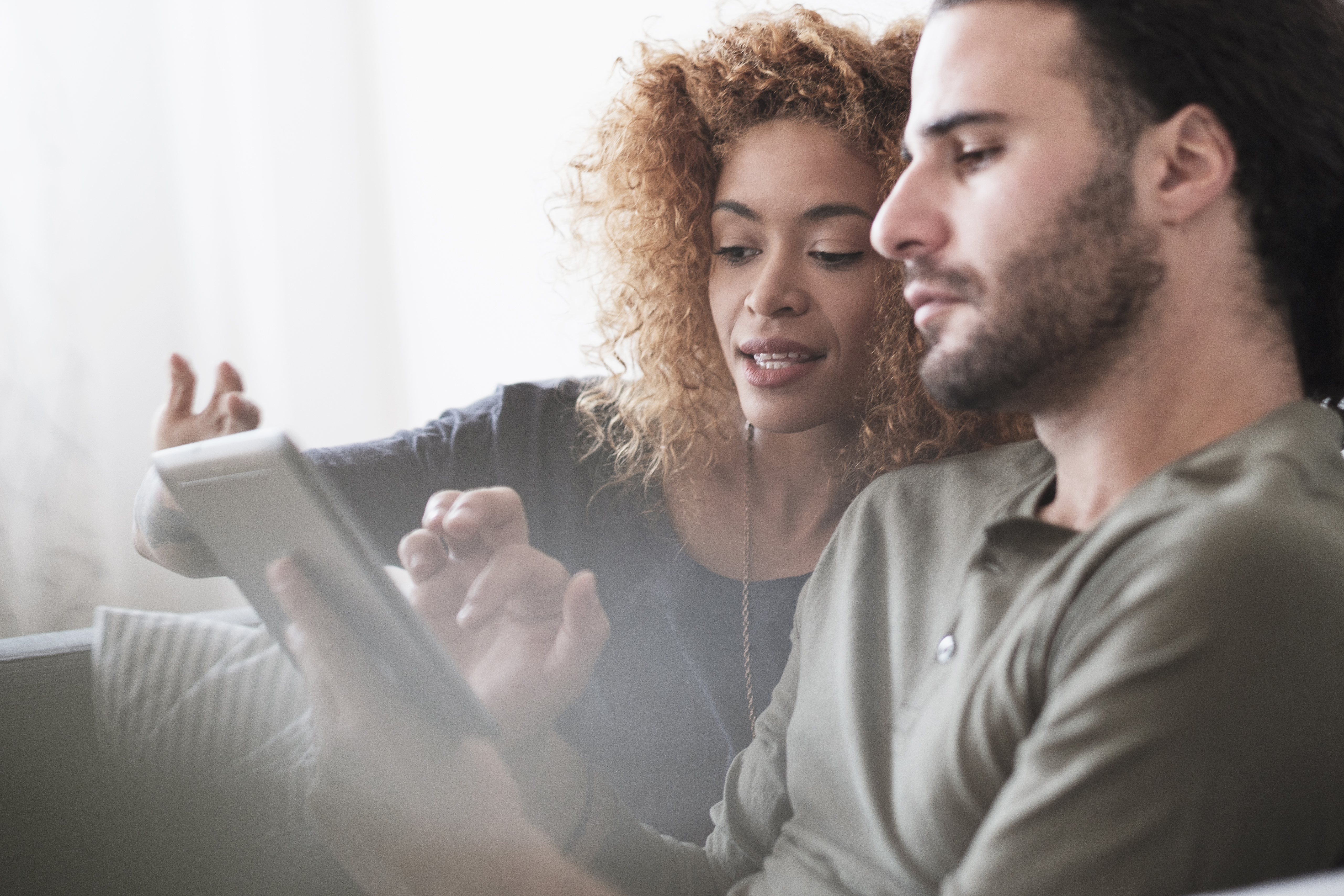 Couple Looking online