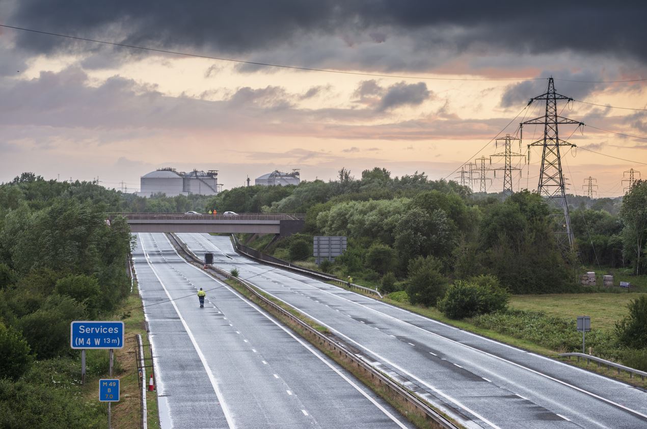 Motorway in Avonmouth