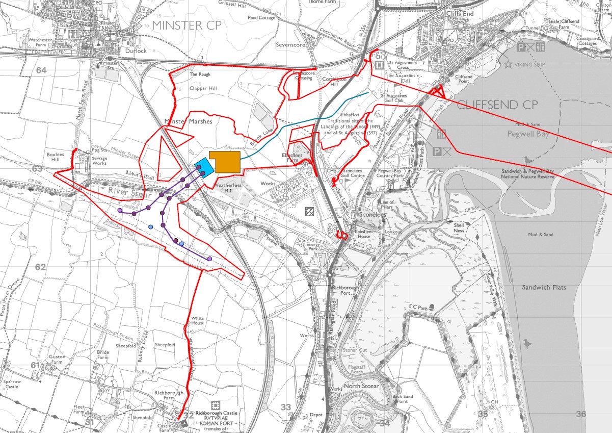 Map summarising the Sea Link statutory consultation proposals in Kent