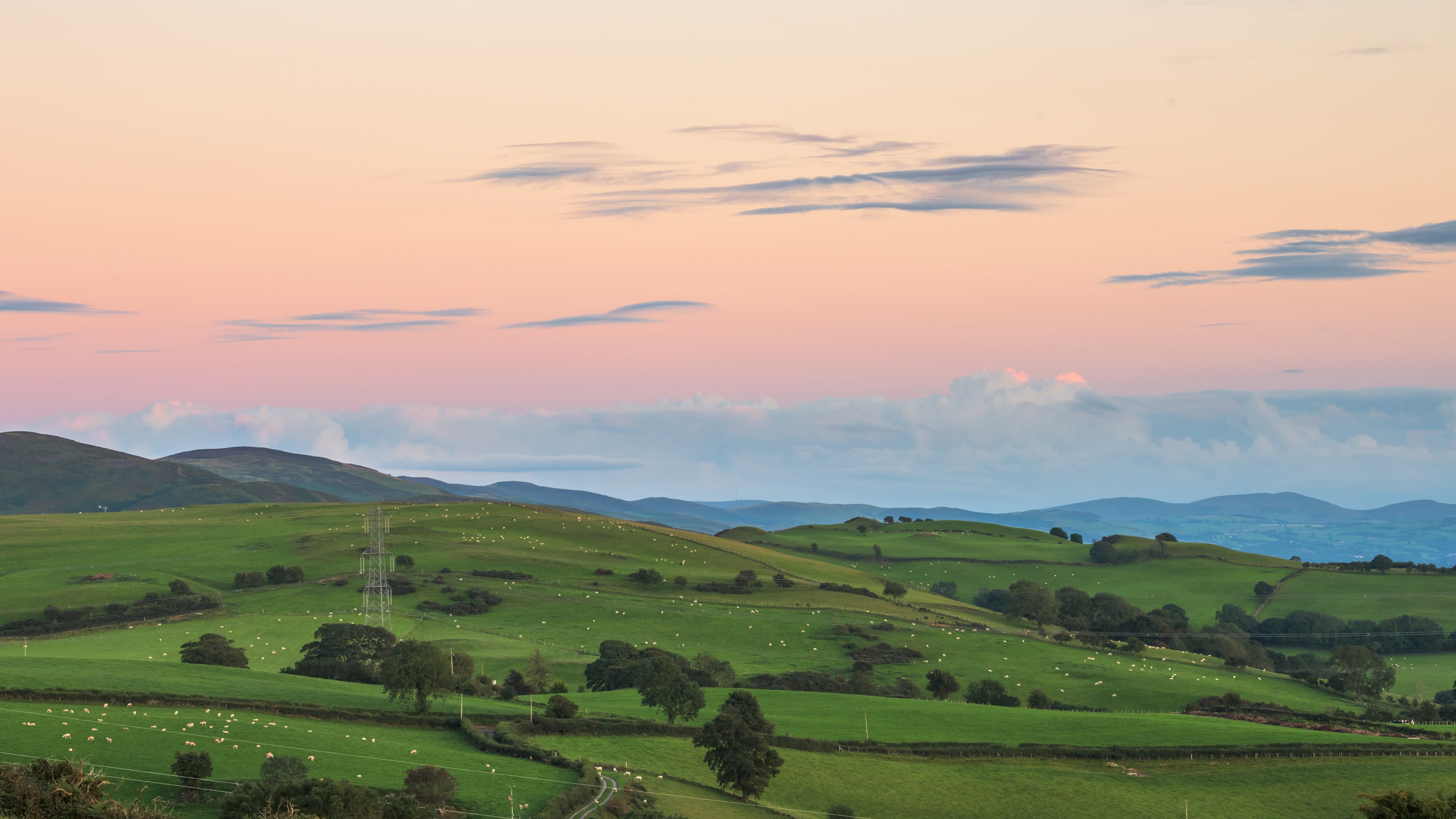 Images showing the landscape of the Clwydian Range and Dee Valley National Landscape