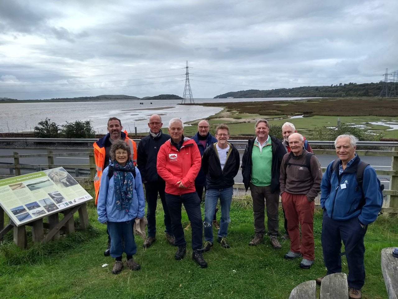 A field trip for National Grid's Snowdonia VIP project stops at Gwaith Powdwr