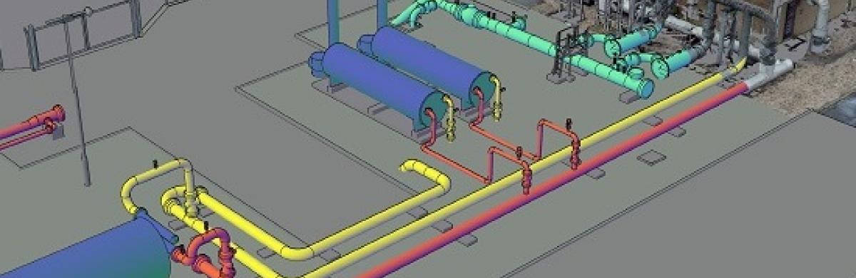 A colourful illustration of gas piping 