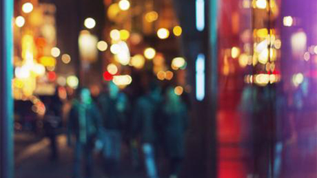 City road at night
