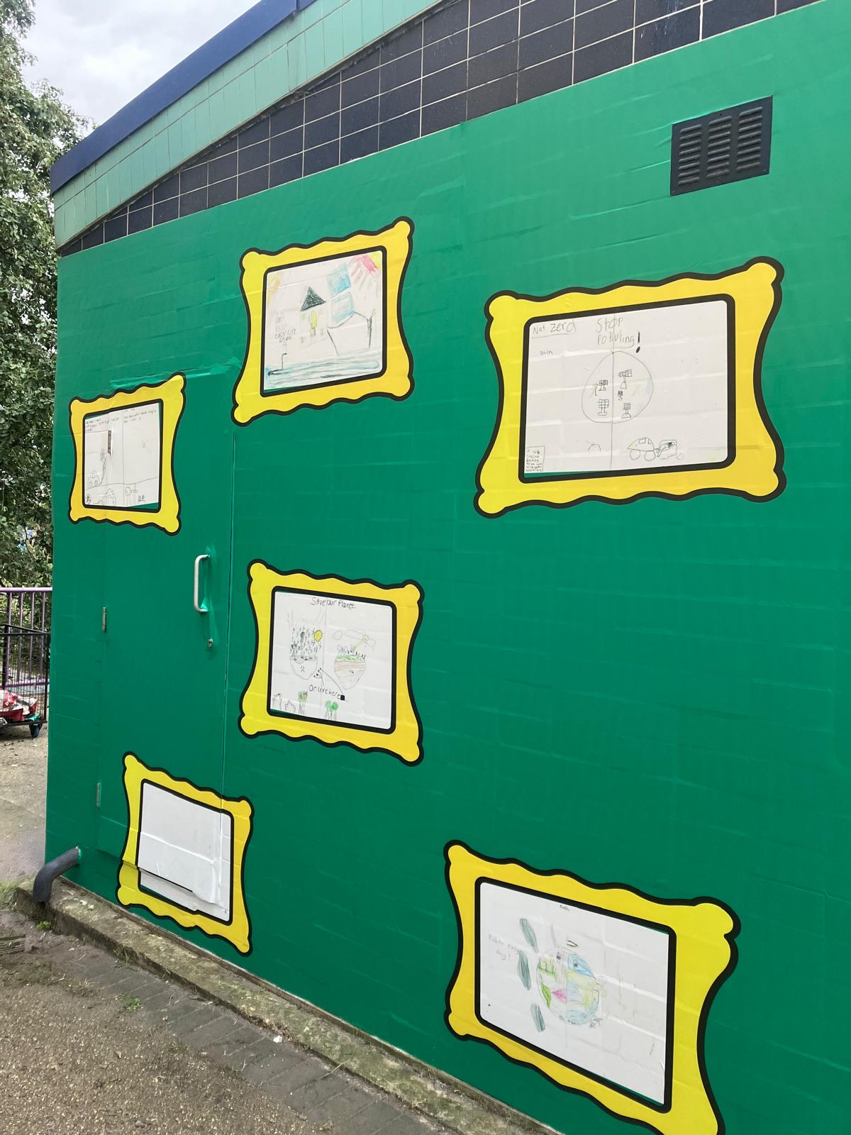 Oil house mural