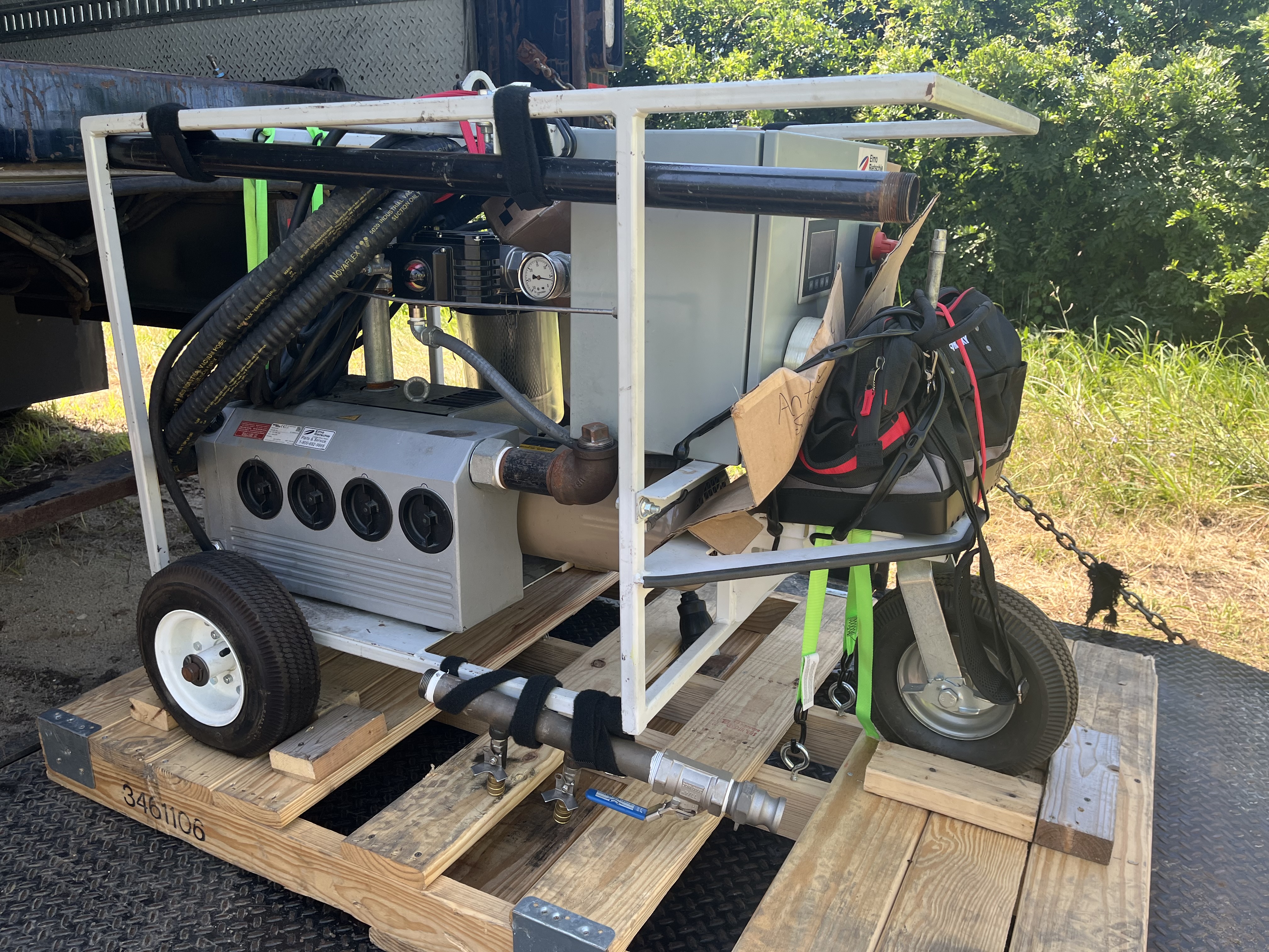 Prototype of a portable vacuum purging system