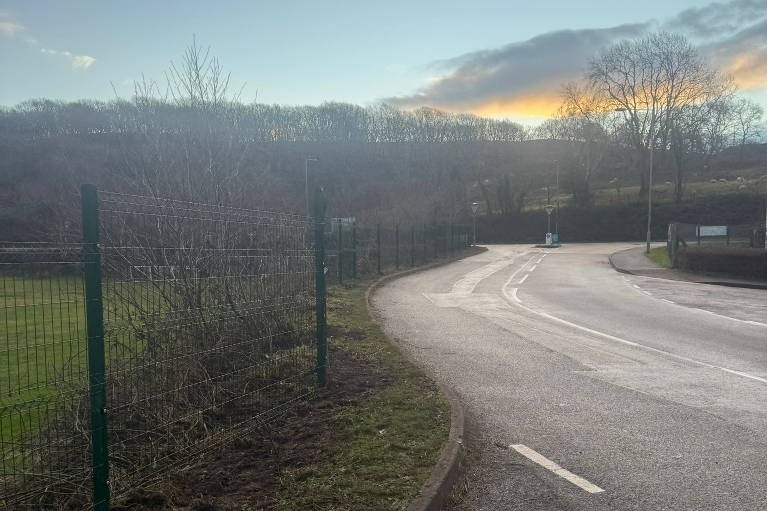 Image of new fencing at CPD Penrhyndeudraeth
