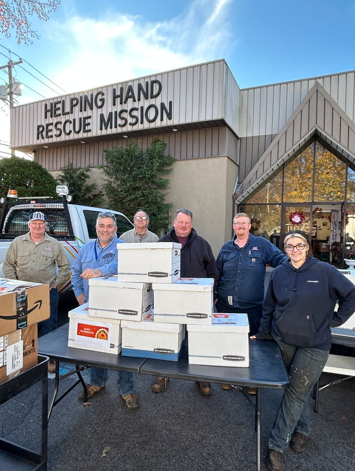 A Team of People Standing