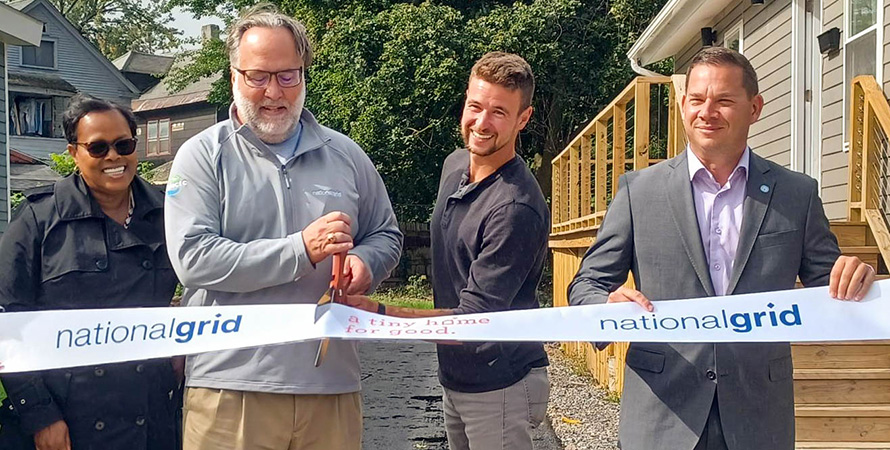 National Grid Partners to Build four tiny houses