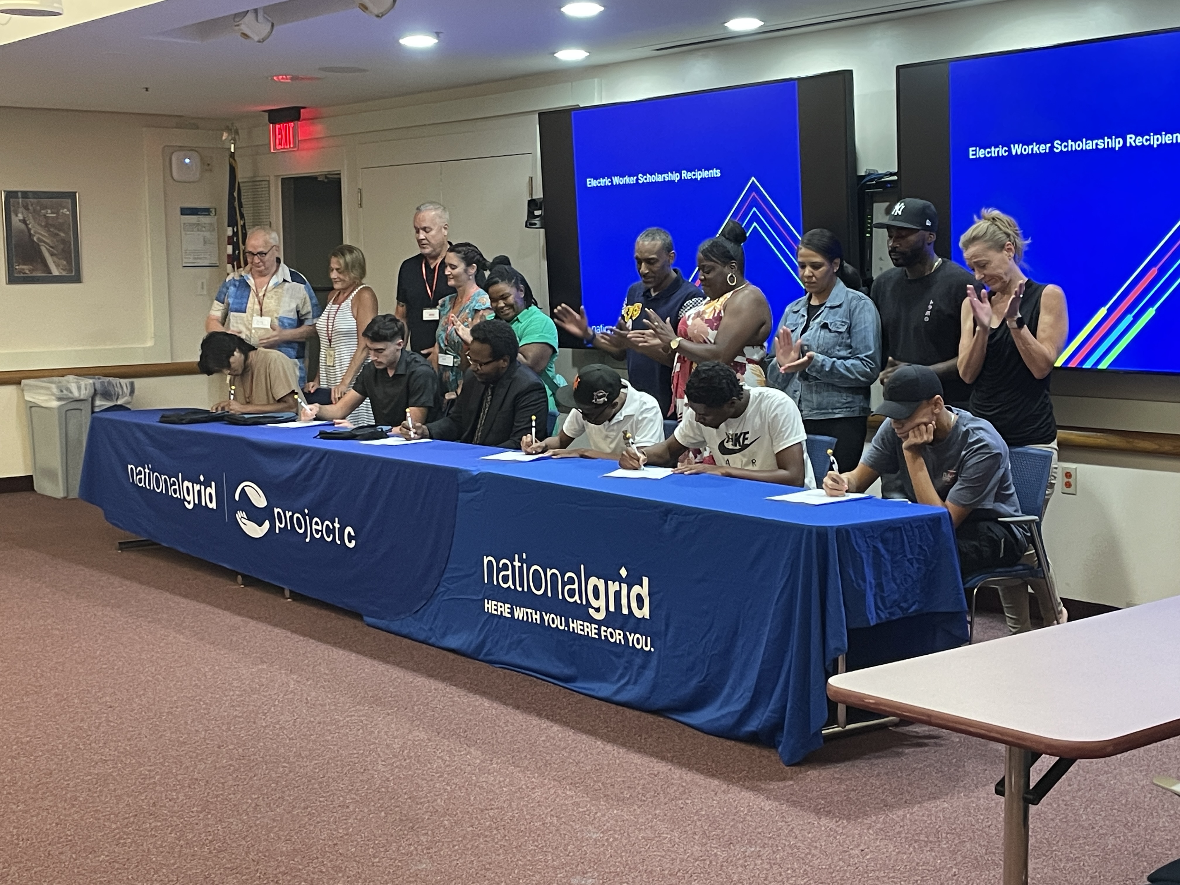 Scholarship signing event