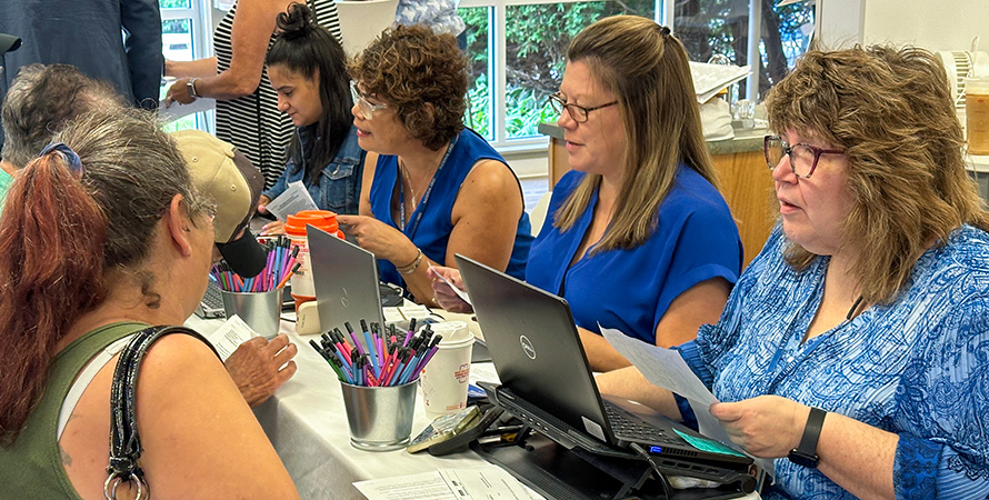 A Team of People working