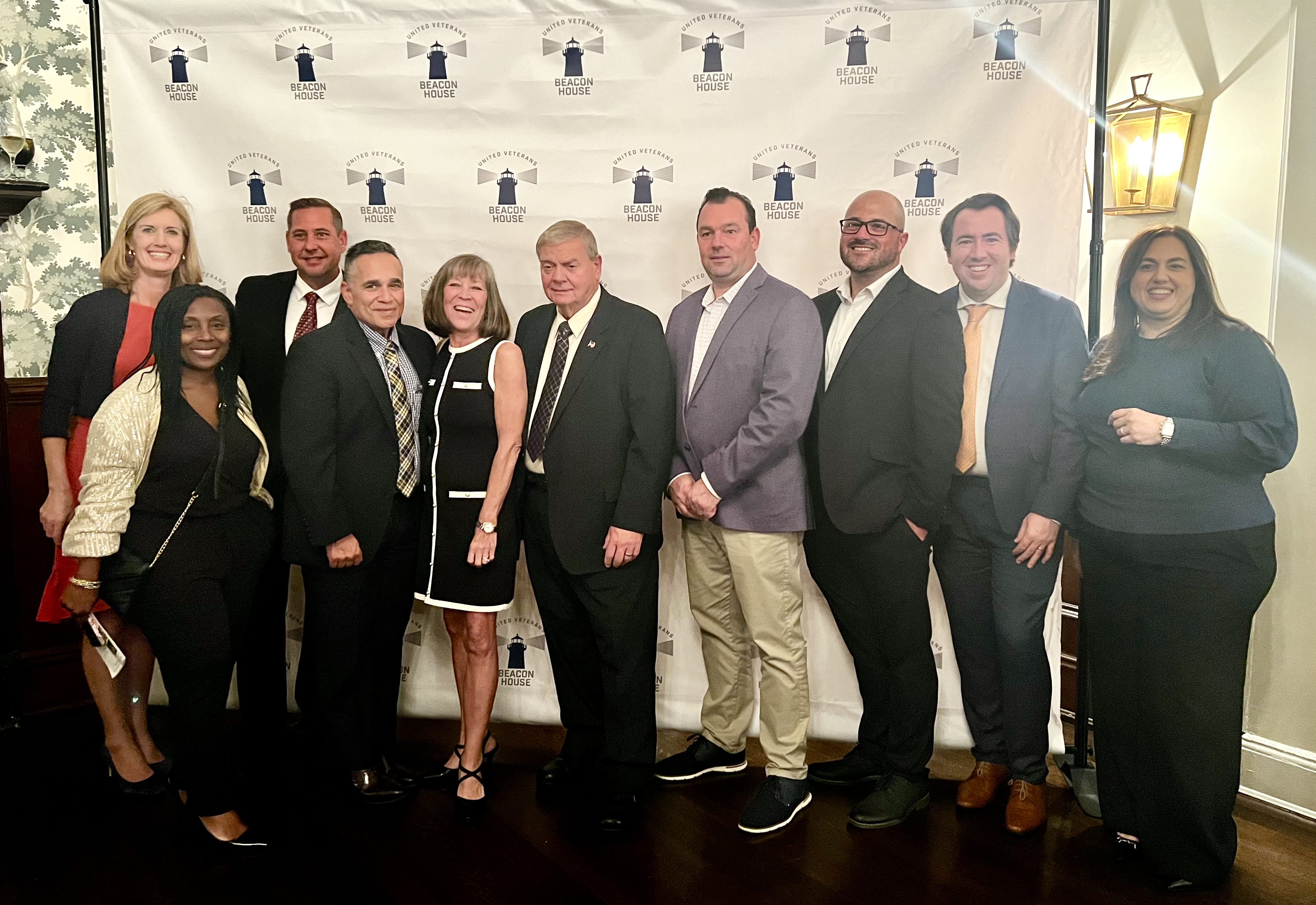 A Team of People Standing