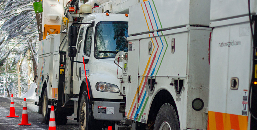 Distribution of dry ice and bottled water