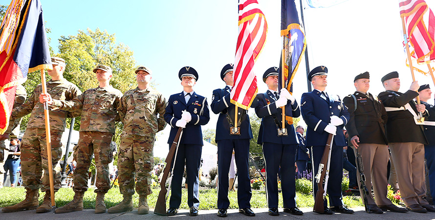 Army personnel standing