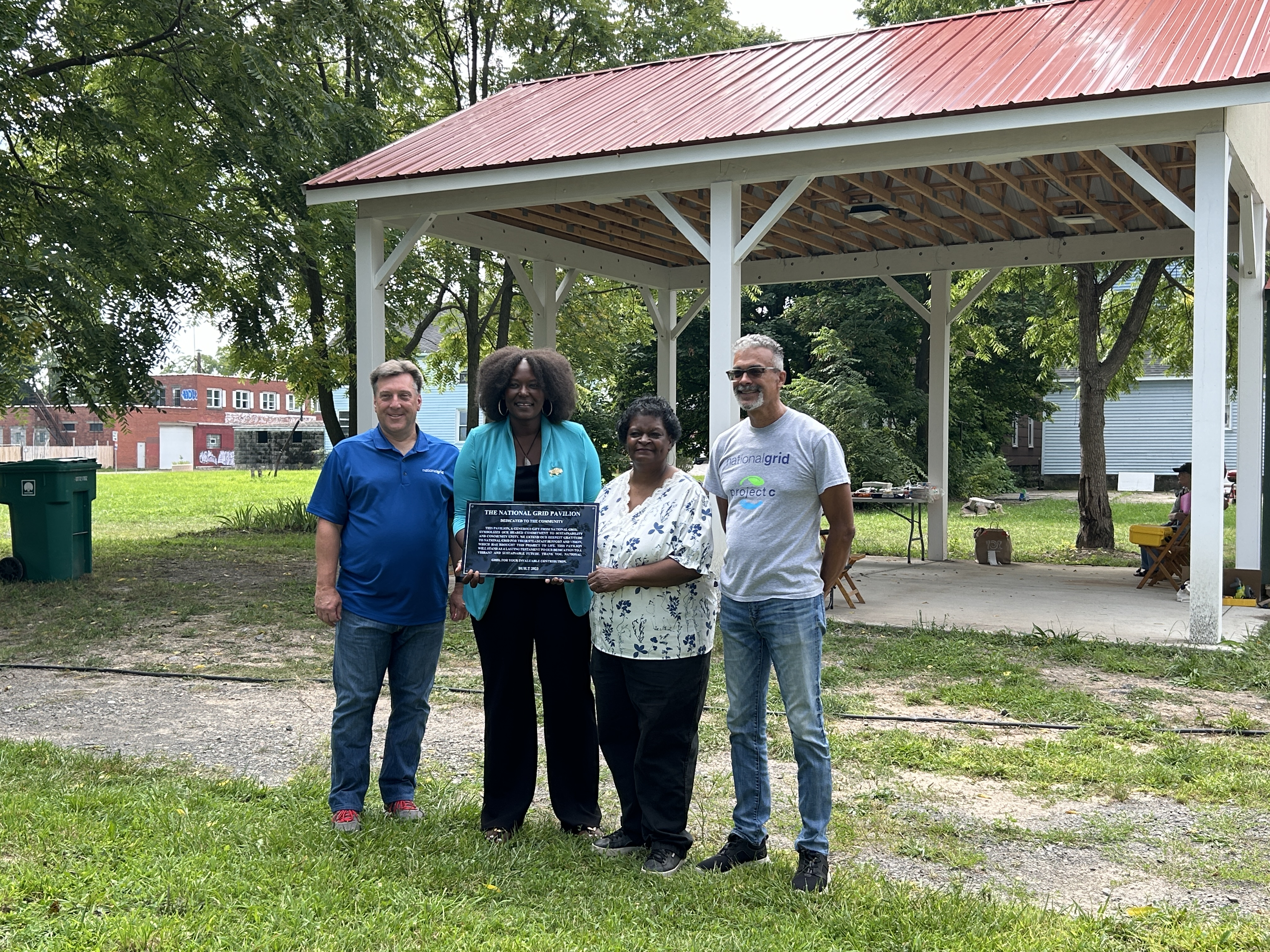 Project C team at Buffalo pavilion