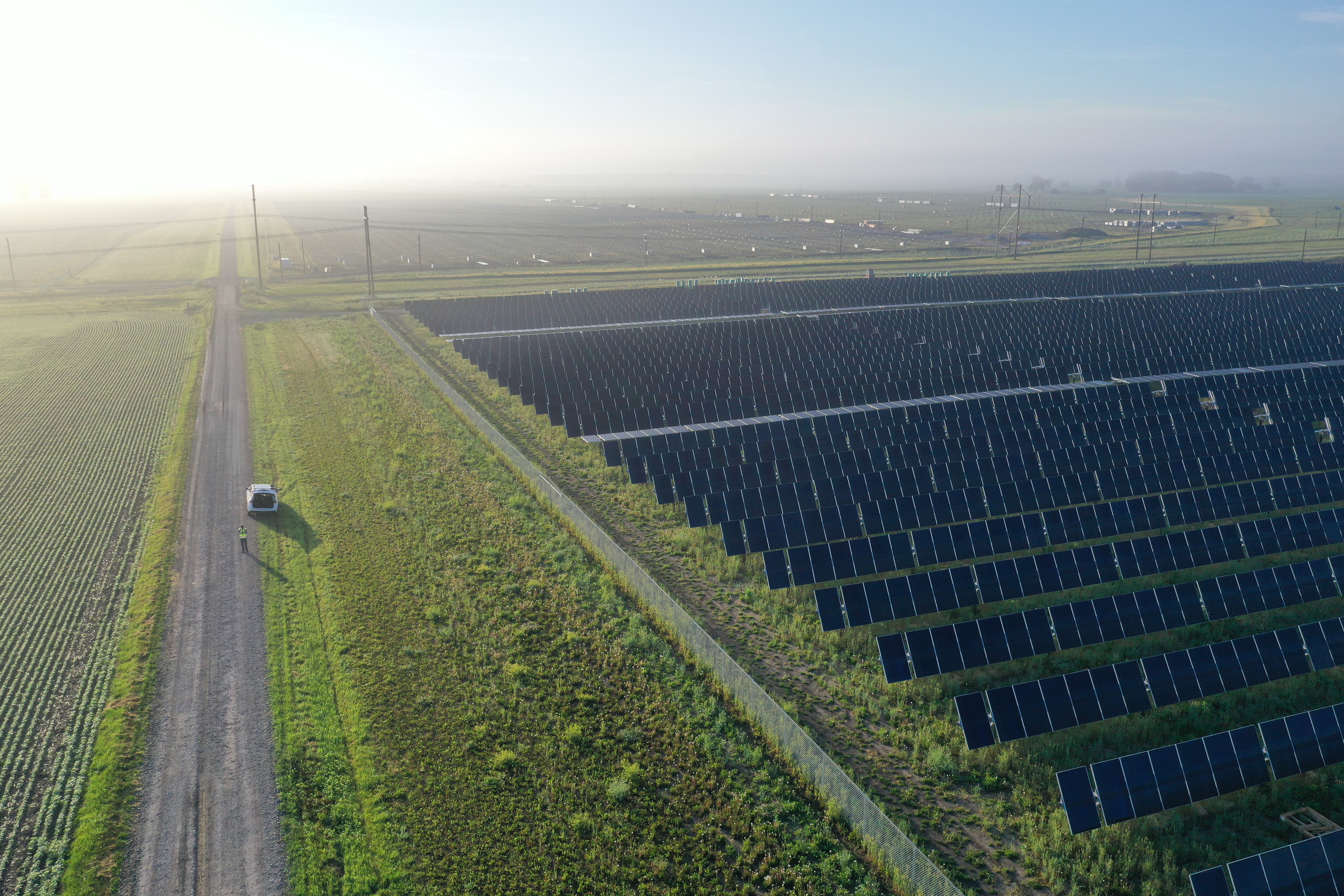 Large Scale Solar Panel Field