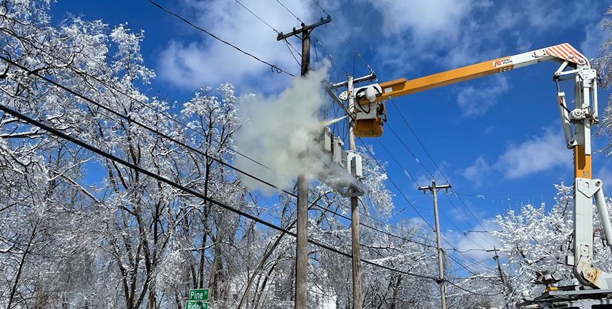 Power Restoration after Snowstorm