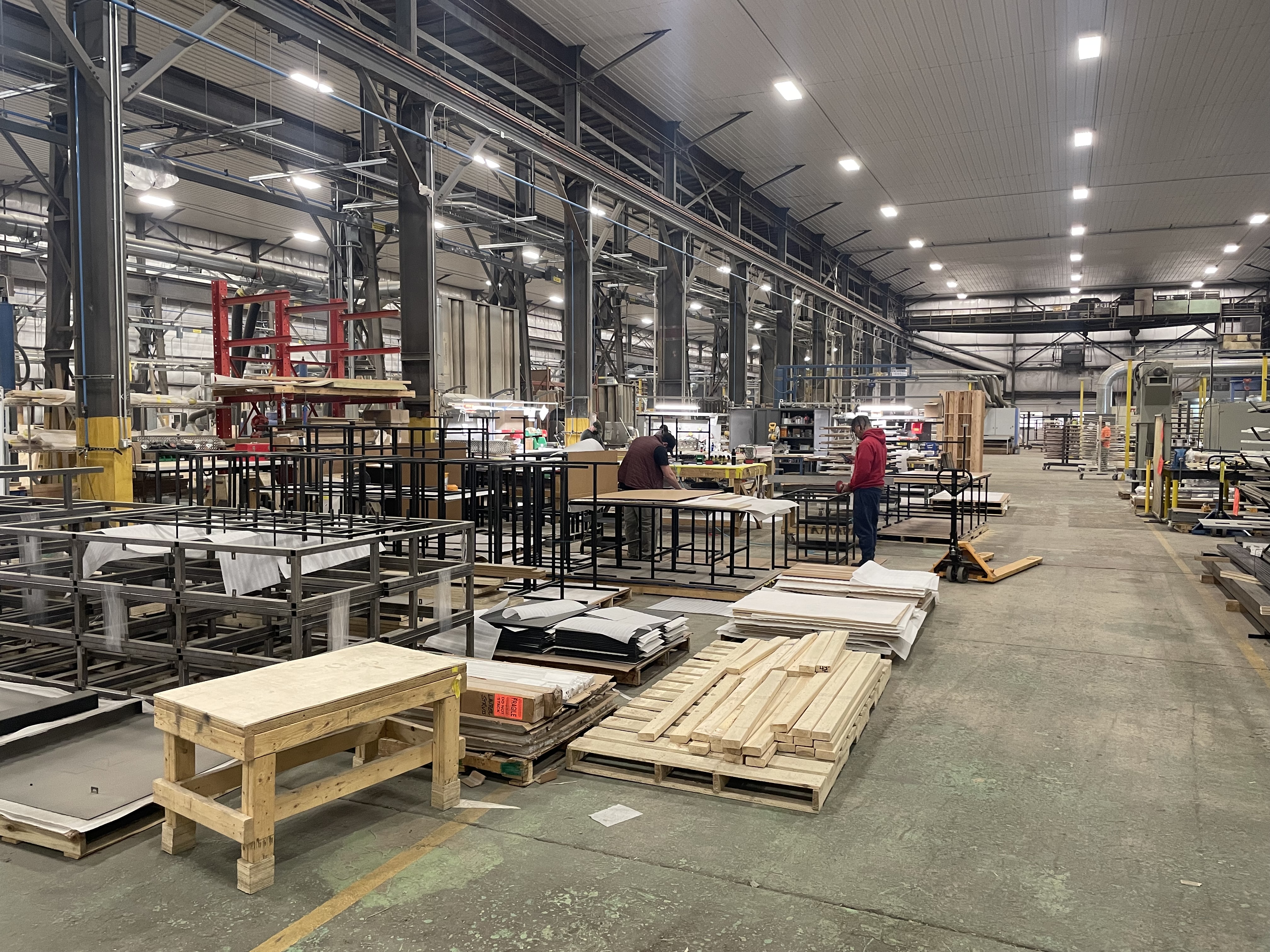 Inside view of factory