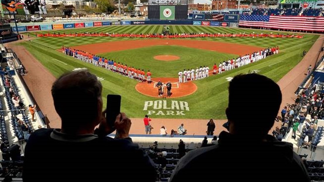 Game at Polar Park courtesy
