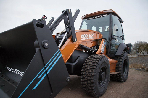 National Grid Uses Electric Backhoe in Field Work