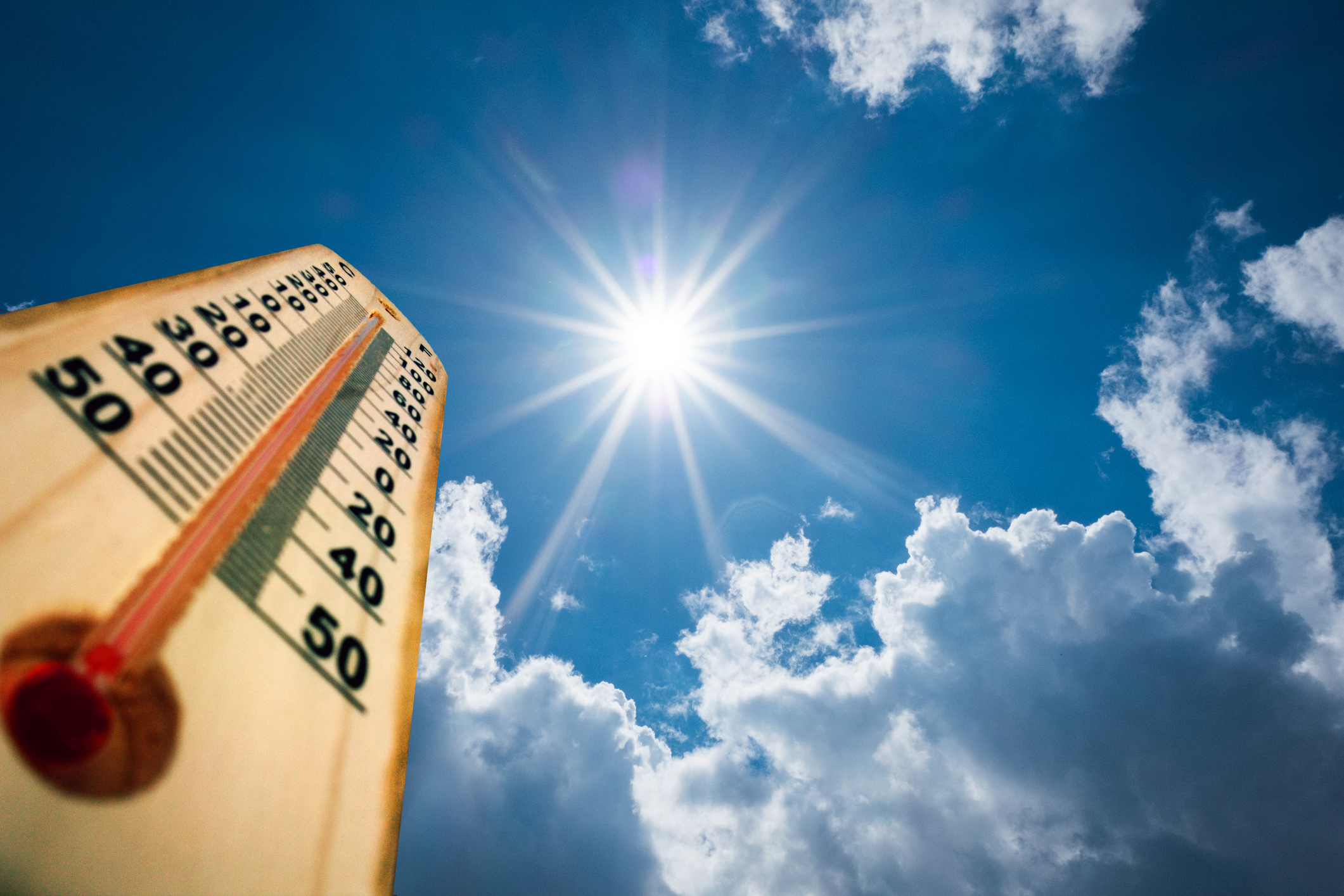 Raising temperature during sunny weather