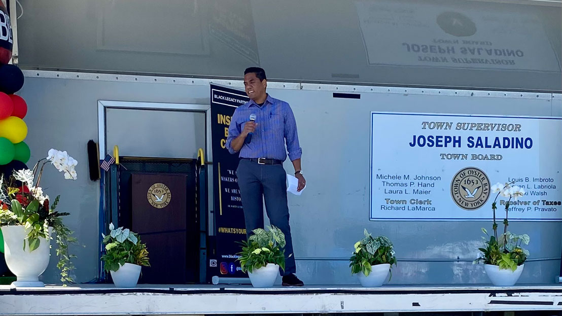Speaker at cultural event