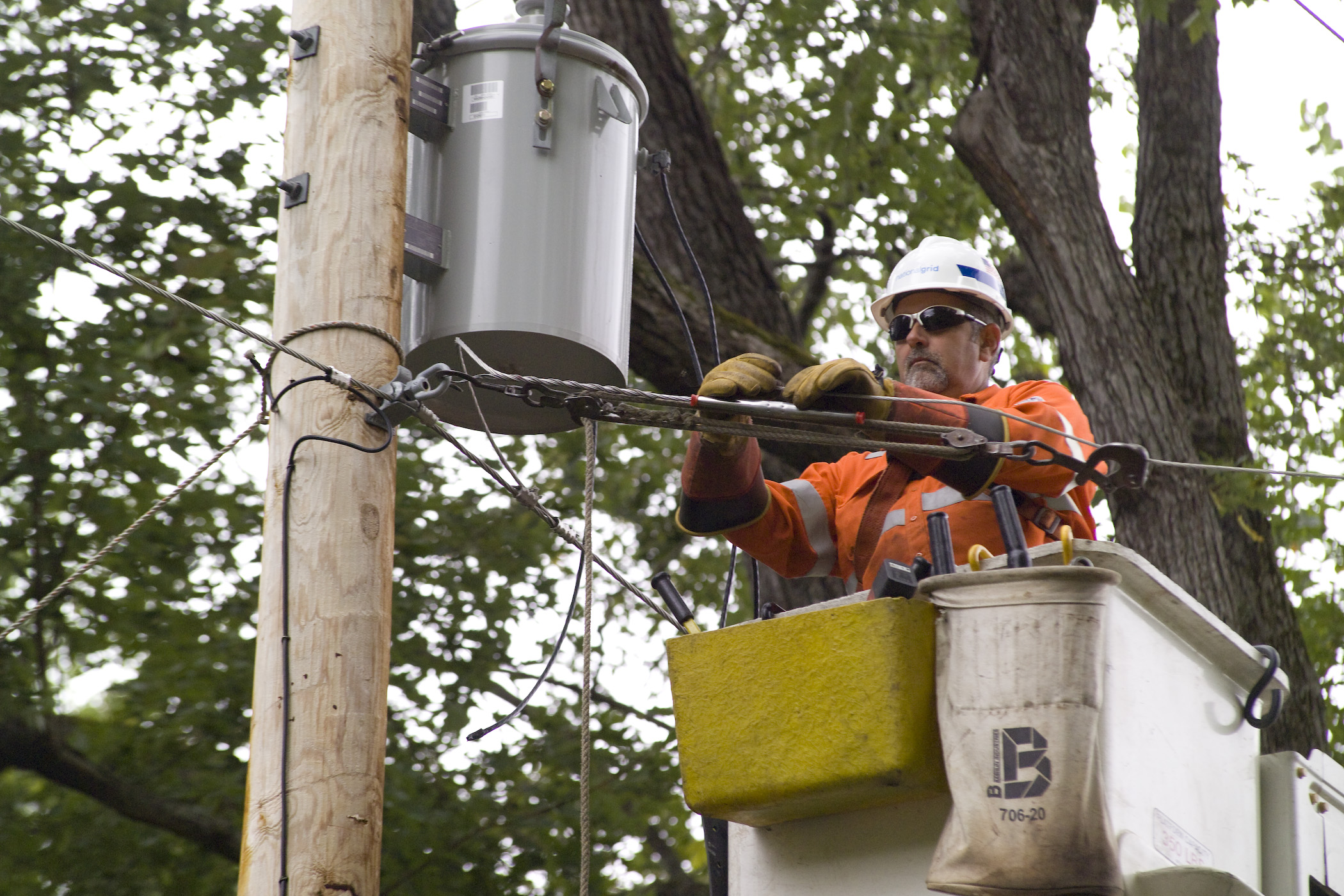 Power restoration after storm damage