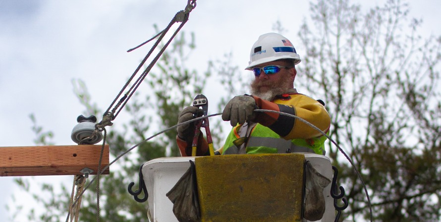 Restoring power after snow and wind storm