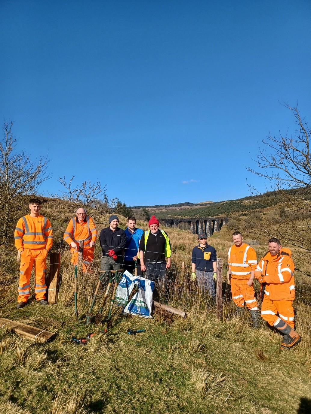 Team volunteering at Eryri National Park 
