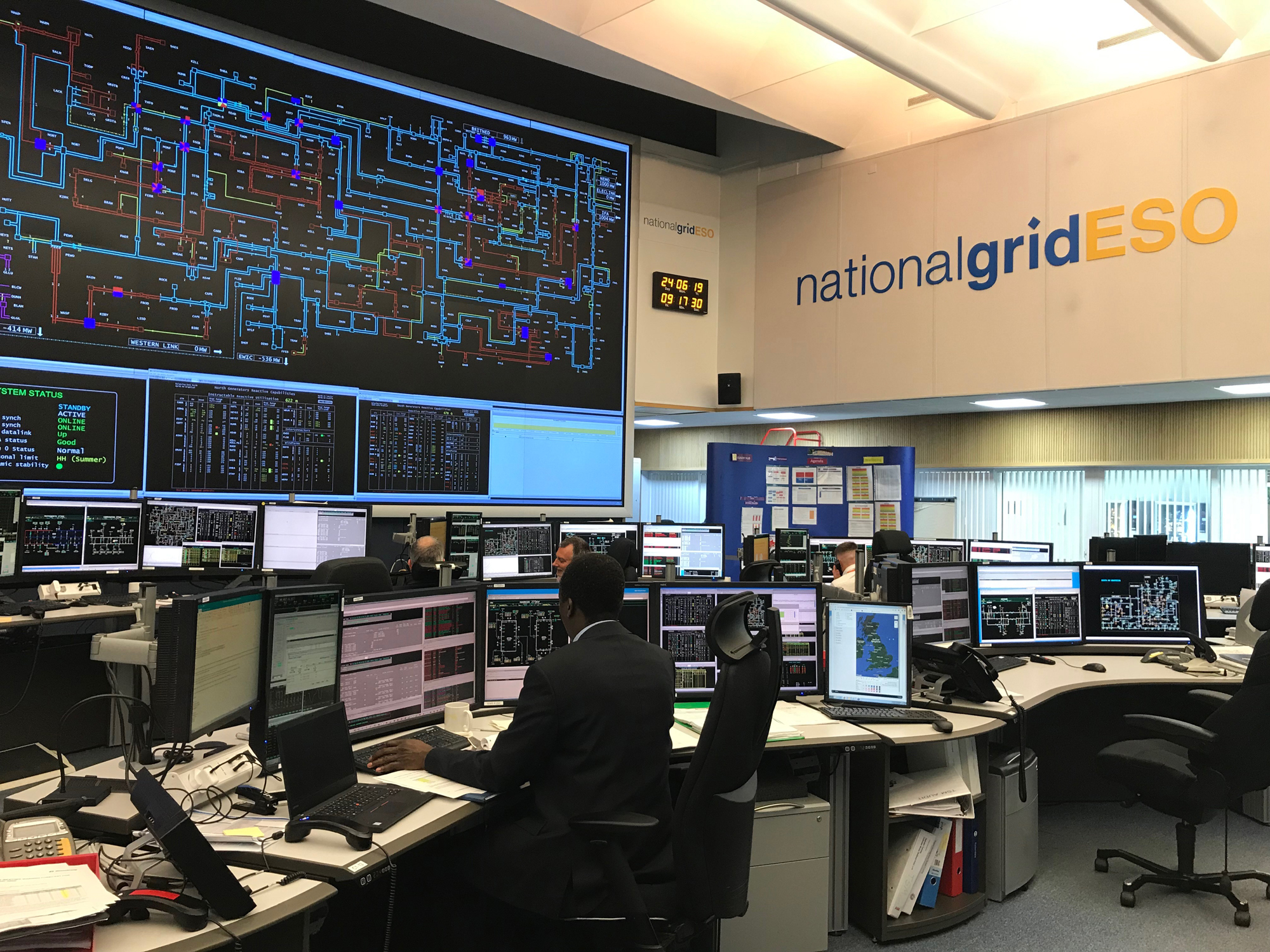 Working in the National Grid ESO Control Room