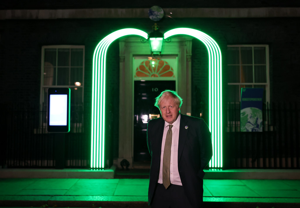 Green Light Signal Downing Street - Boris Johnson