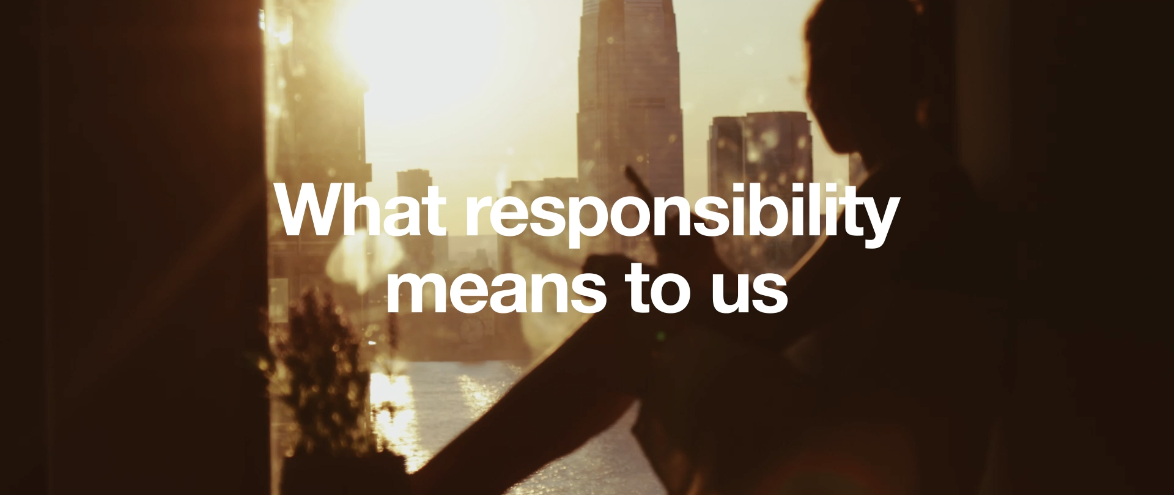 Responsibility video screen