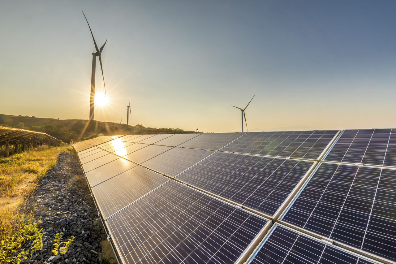 Solar and Wind Farm NGV