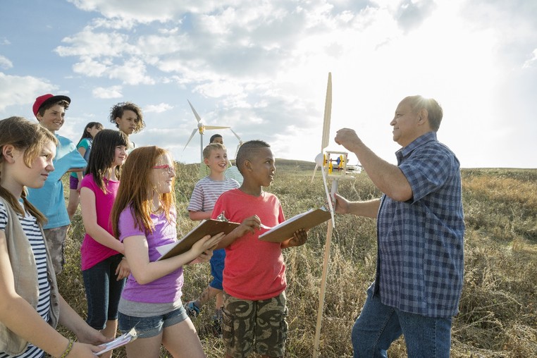 Teaching children wind turbine