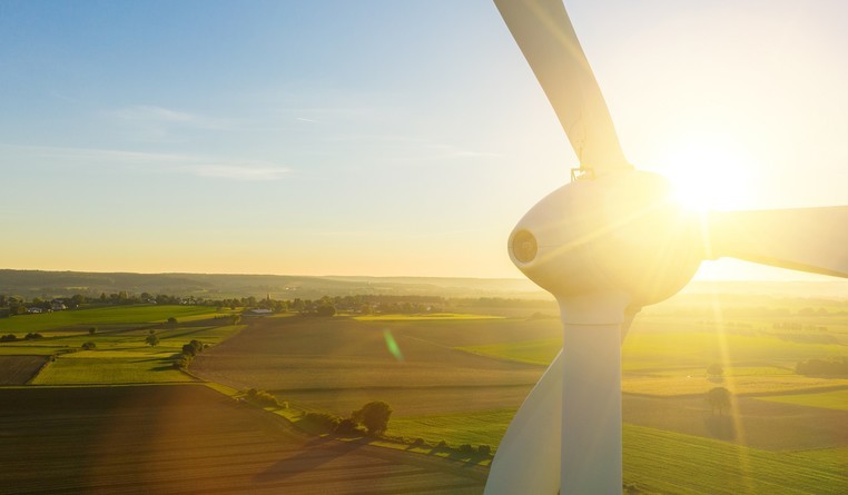 Windmill Against Sky During Sunset