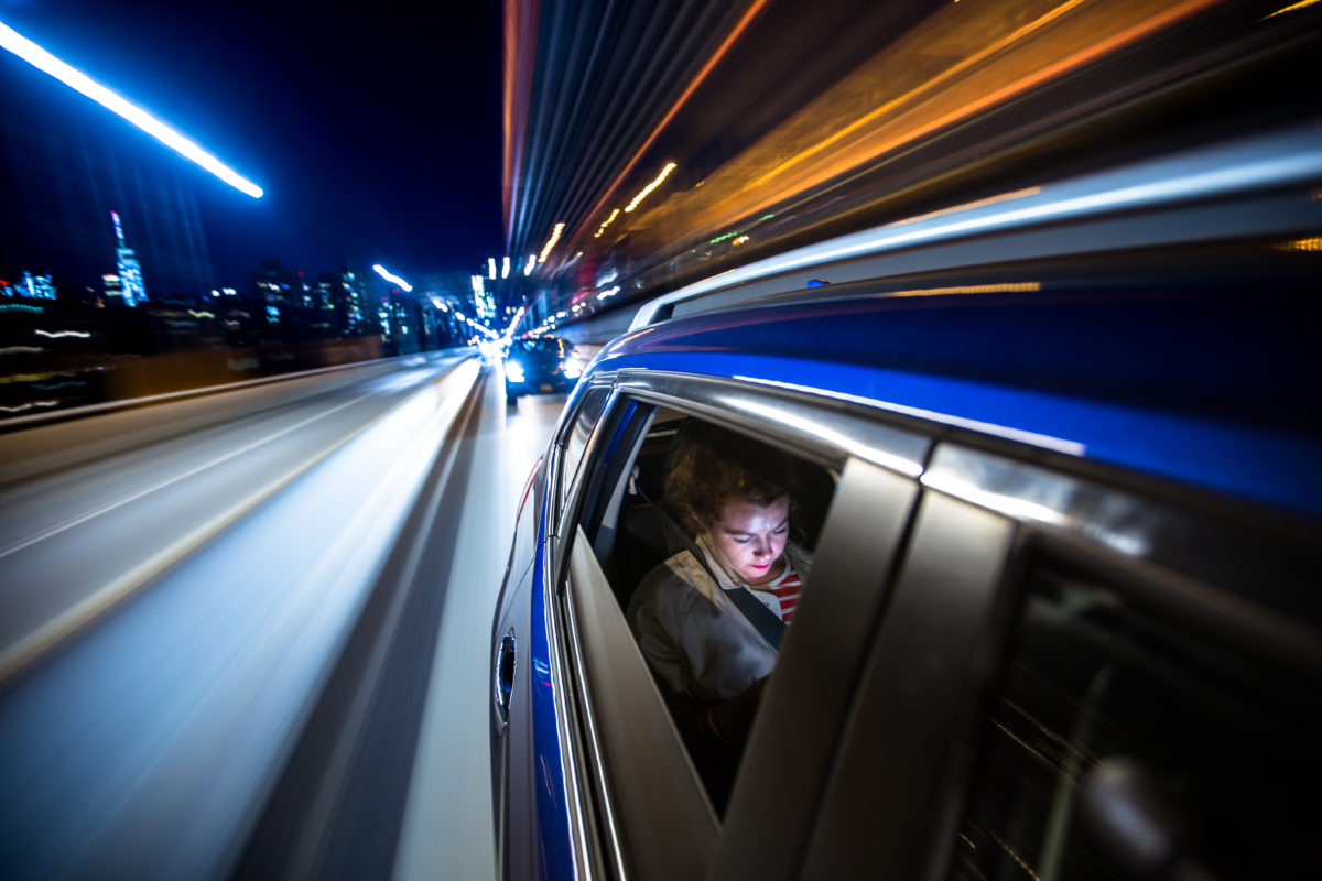 Car with Lights