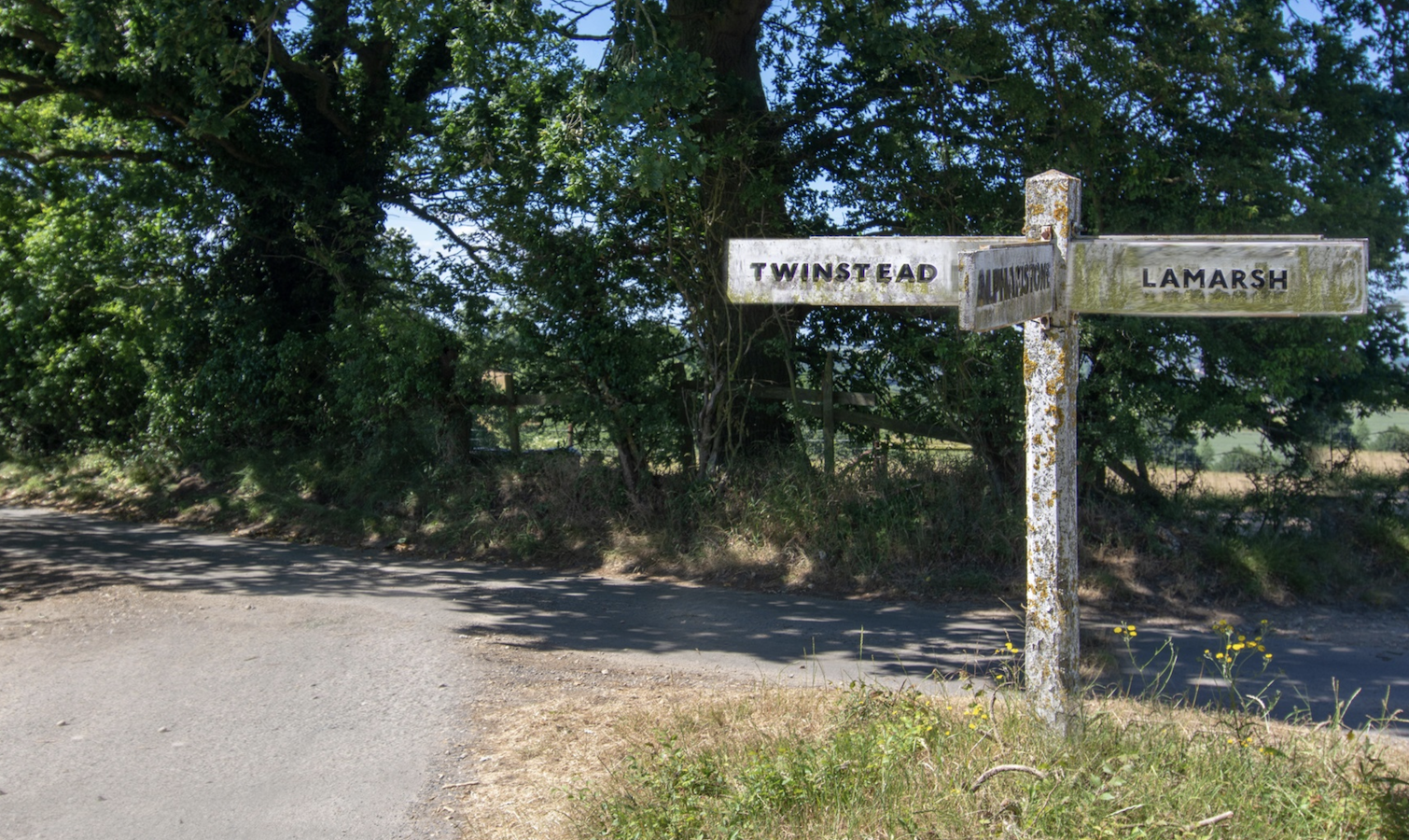 Road signage in country