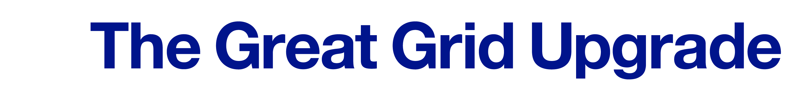 An image of the Great Grid Upgrade branding