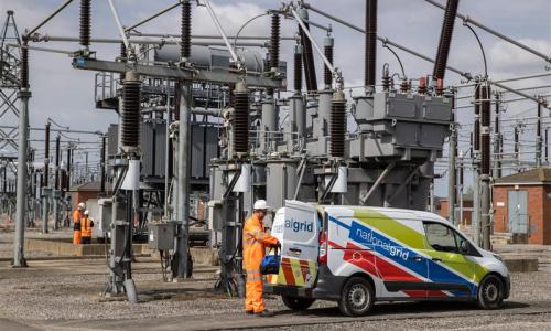 engineers in a substation