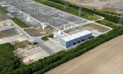 A digital render of National Grid's Didcot substation extension