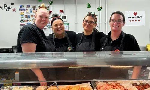 Busy V's Sarah Rowe, Lauren Redmond, Hannah Collier, Vicky MacLachlan