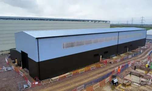 An aerial view of National Grid's new Wallend substation