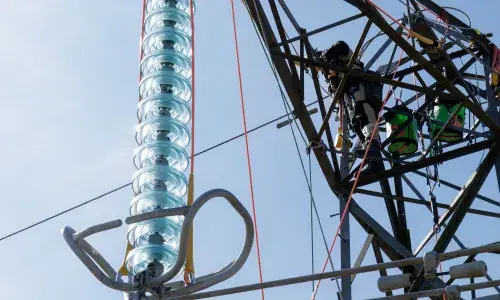 A demonstration at National Grid’s Eakring training facility