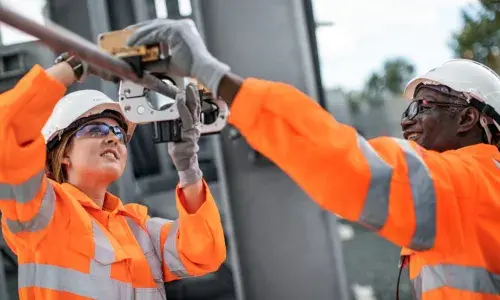 National Grid engineers working on equipment