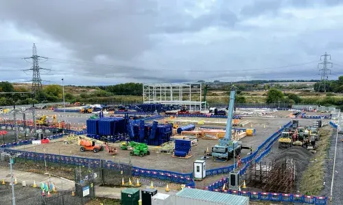 Image showing work in progress at Didcot substation