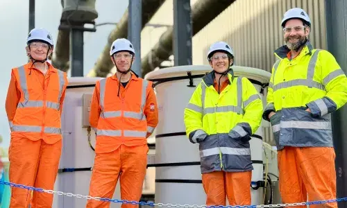 Climate-i Team on site at a National Grid substation