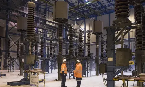 National Grid engineers at the IFA interconnector.