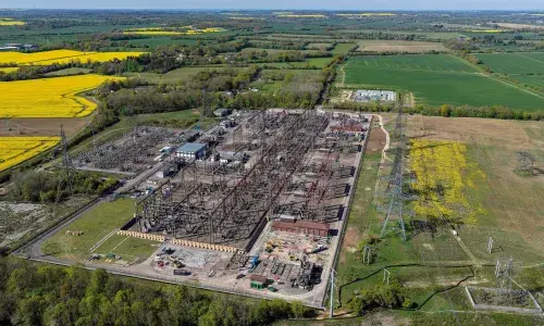 Pelham Substation aerial view