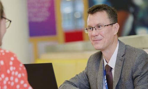 Photo of Andrew Benjamin - used for the National Grid story 'Andrew Benjamin: cutting carbon emissions'