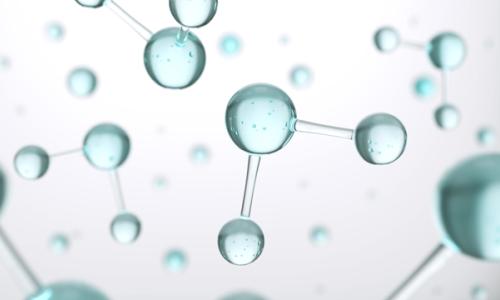 Hydrogen molecule atom abstract structure for National Grid FutureGrid story