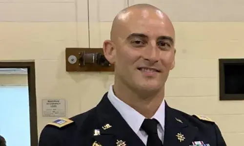 Photo of Kyle Metzler for National Grid story for US Veteran's Day